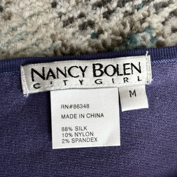 Nancy Bolen • Silk Blend Beaded Knit Blouse - Picture 5 of 8